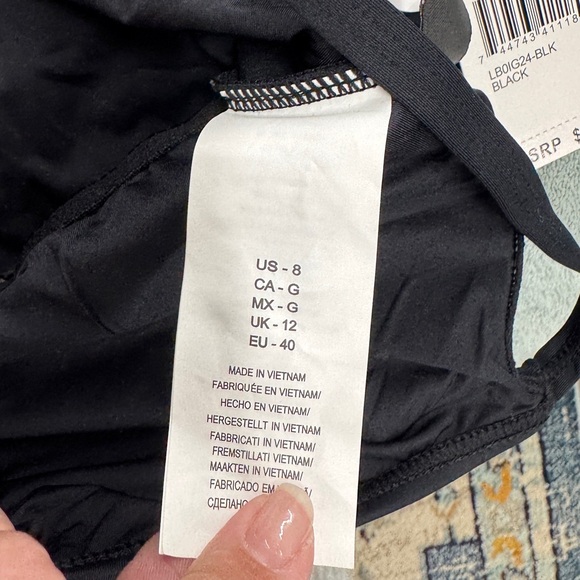 NWT • La Blanca • One Piece Swimsuit Island Goddess Shirred Side Suit • Size 8 • - Picture 3 of 10